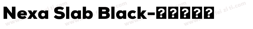 Nexa Slab Black字体转换